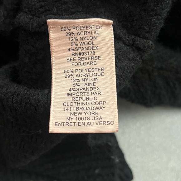 Philosophy M black Asymmetrical turtleneck sweater - Picture 5 of 6